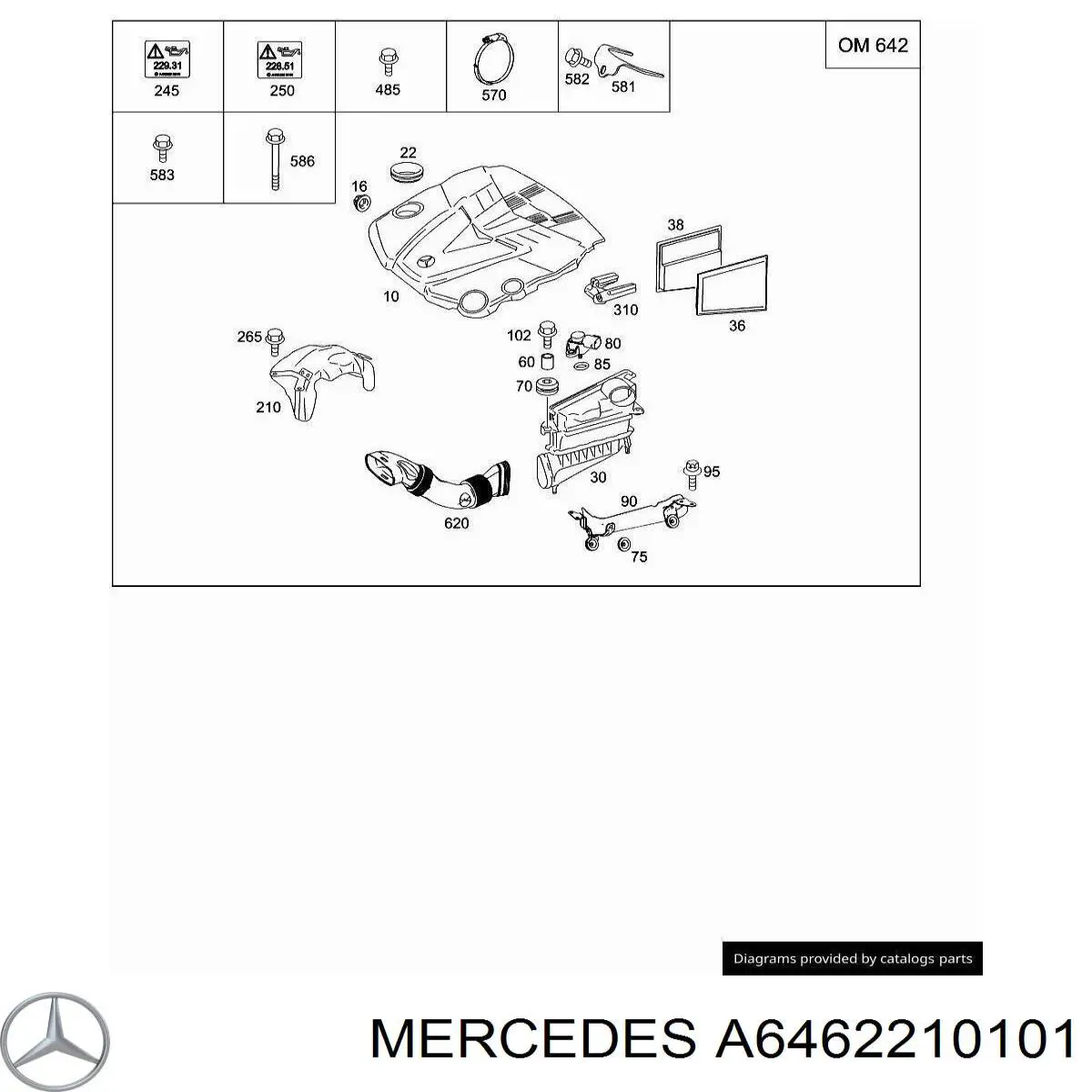 Mercedes A6462210101 precio, desde 37,77 EUR