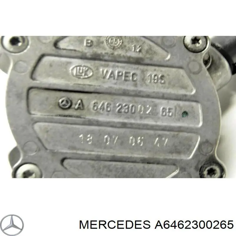 A6462300265 Mercedes Bomba de vacío de frenado