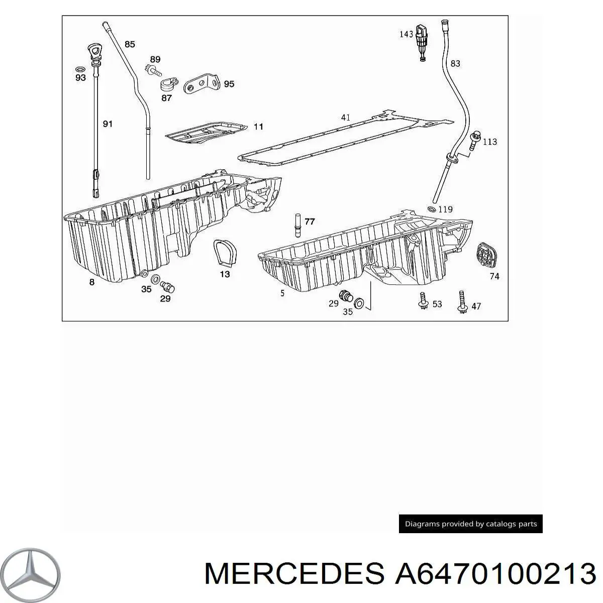 Cárter de aceite del motor para Mercedes E (W211)
