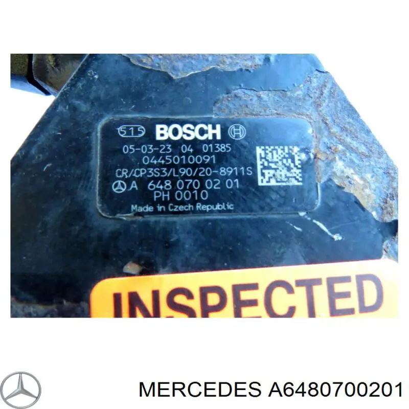 Bomba de alta presión de combustible Mercedes A6480700201 precio, desde 146,65 EUR