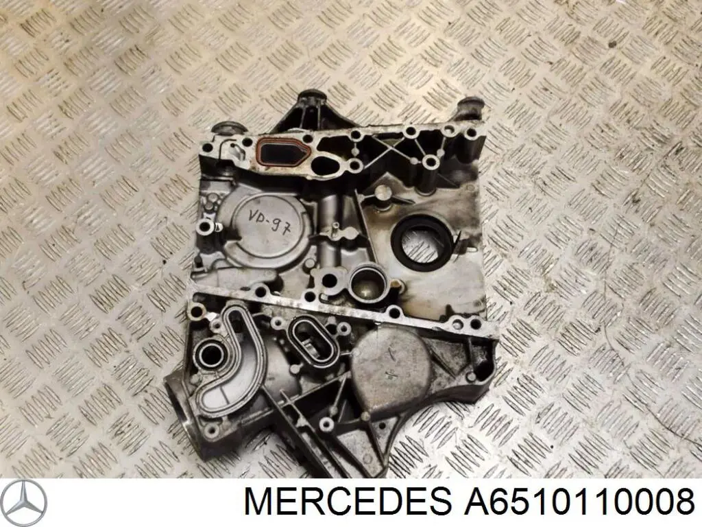 Tapa delantera de la culata A6510110008 Mercedes