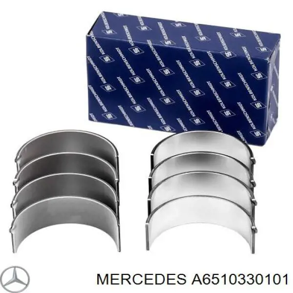 Juego de cojinetes de cigüeñal, cota de reparación (+0,50 mm) Mercedes A6510330101 precio, desde 61,92 EUR