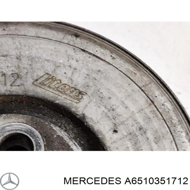 Polea dámper Mercedes A6510351712