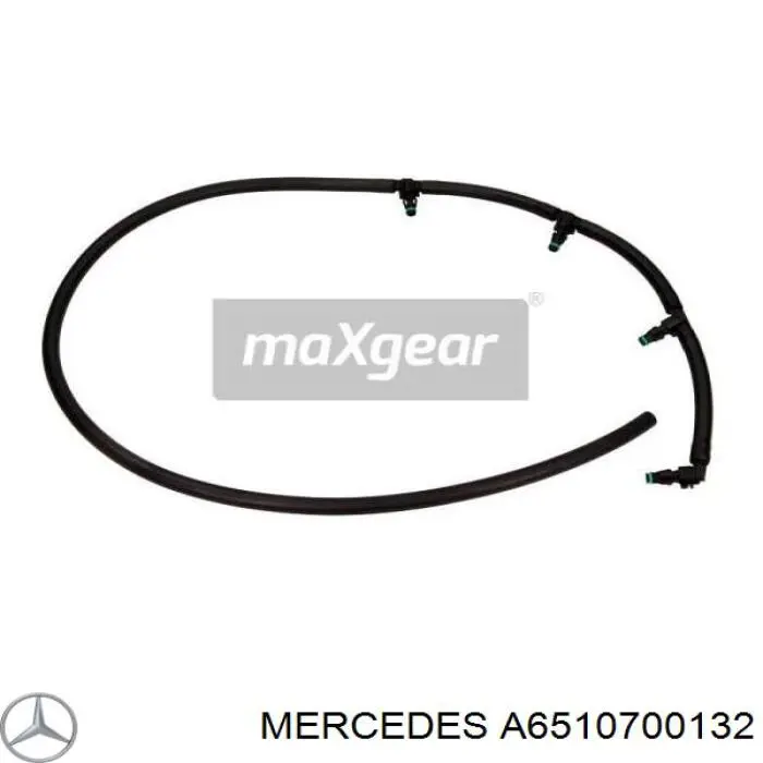 Tubo flexible, combustible de fuga para Mercedes GLK (X204)
