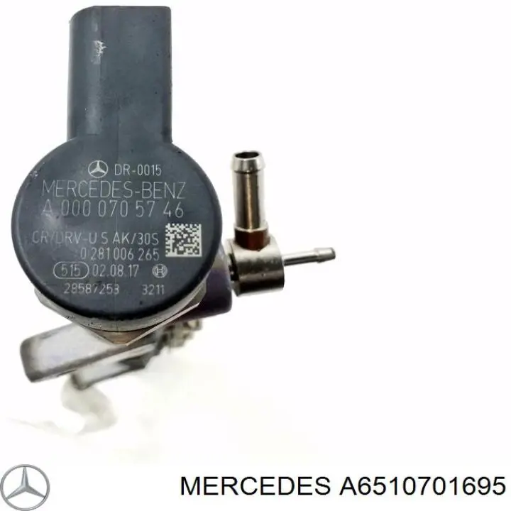 Rampa de combustible A6510701695 Mercedes