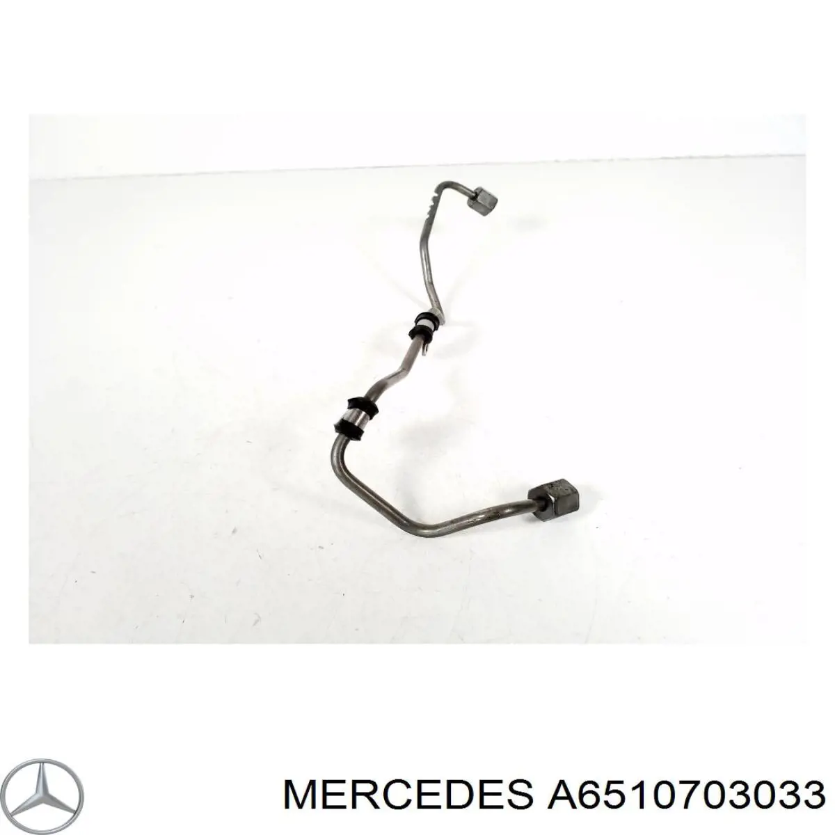 Tubo de combustible de la bomba de alta presión al riel de combustible 6510704433 Mercedes