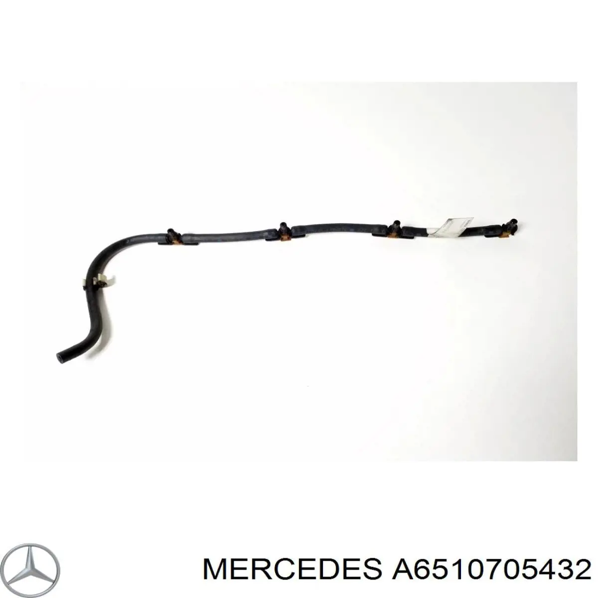 Tubería de retorno de combustible de los inyectores A6510705432 Mercedes
