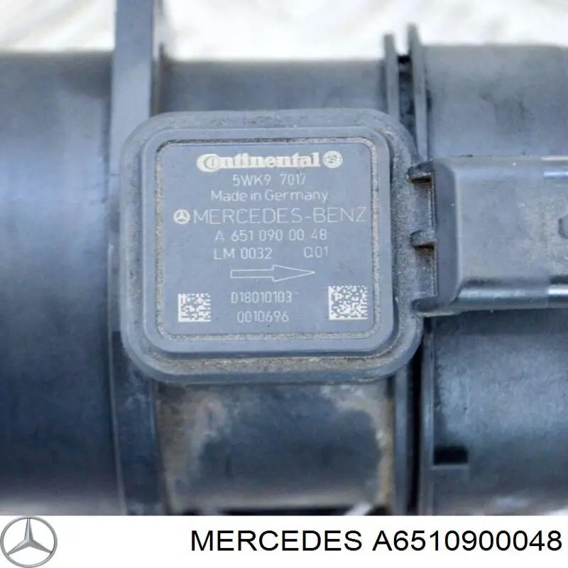 A6510900048 Mercedes medidor de masa de aire
