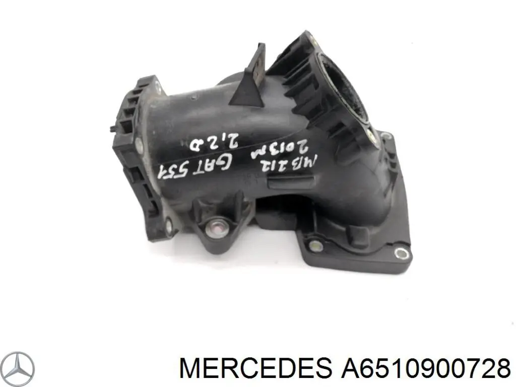 Tubo de admisión del cuerpo de mariposa A6510900728 Mercedes