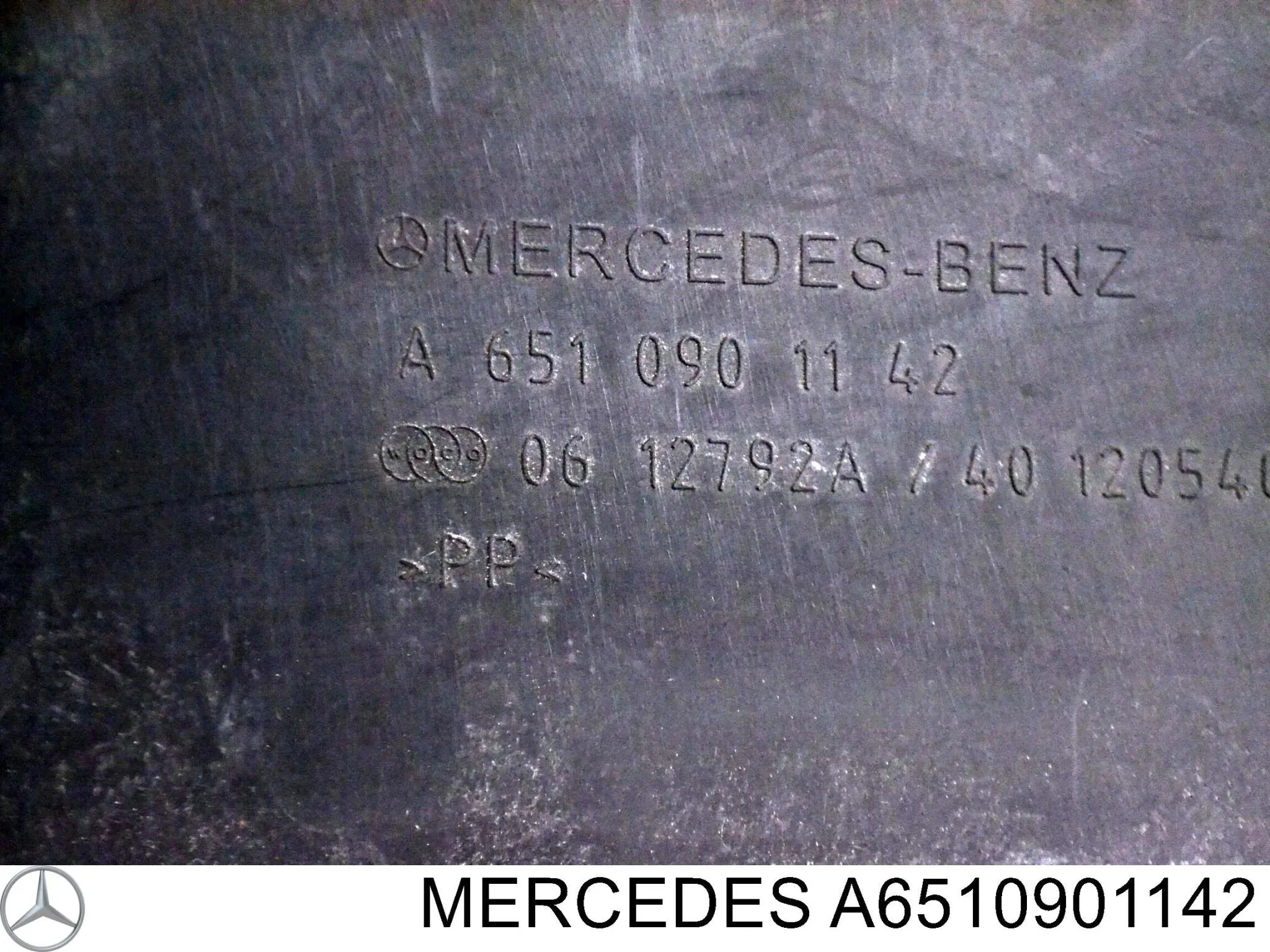 A6510901142 Mercedes entrada del filtro de aire