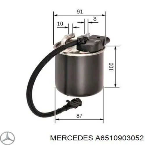 A6510903052 Mercedes Filtro de gasolina