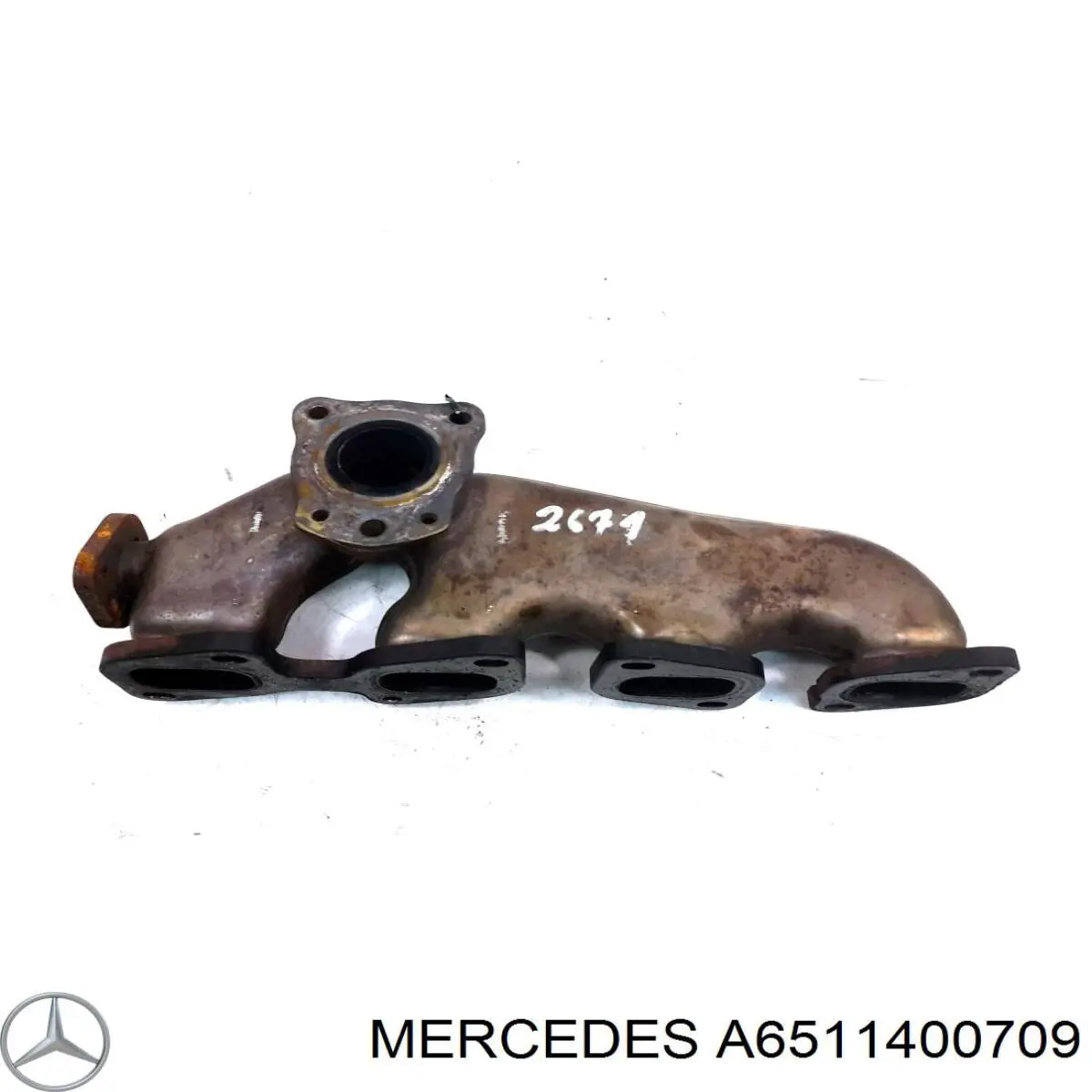 A6511400709 Mercedes colector de escape, sistema de escape