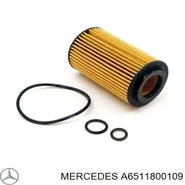 A6511800109 Mercedes filtro de aceite