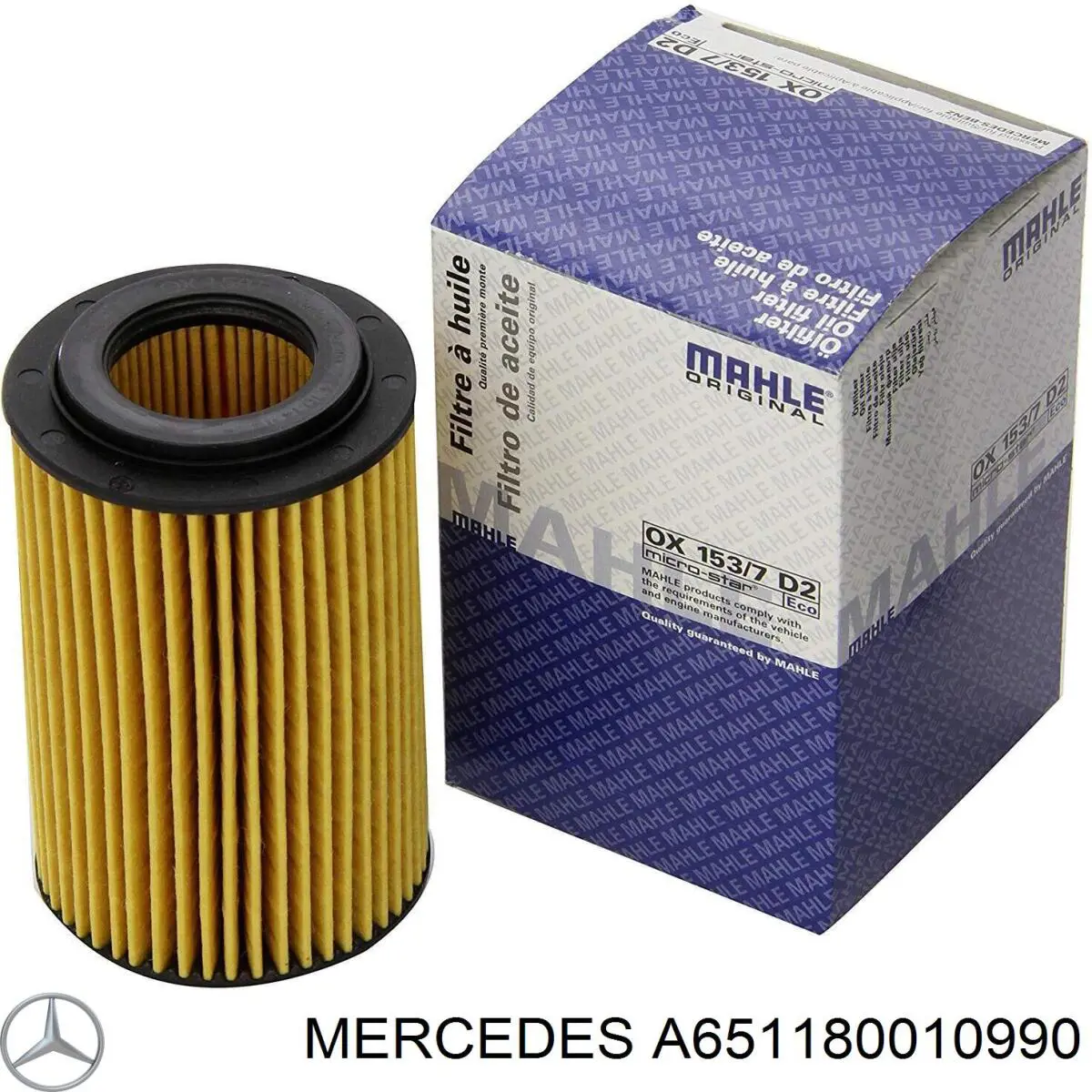 Filtro de aceite Mercedes A651180010990 precio, desde 7,75 EUR