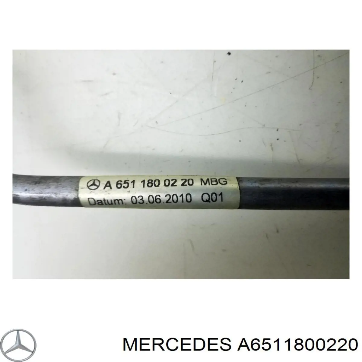 Tubo de suministro de aceite a la turbina A6511800220 Mercedes