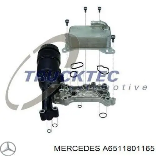 A6511801165 Mercedes radiador de aceite