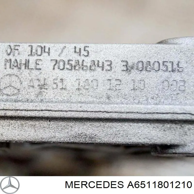 Portafiltro de aceite A6511801210 Mercedes