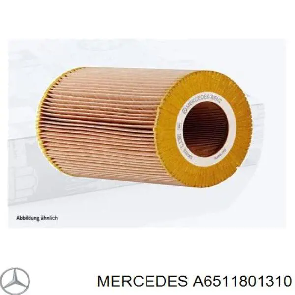 Caja, filtro de aceite Mercedes A6511801310