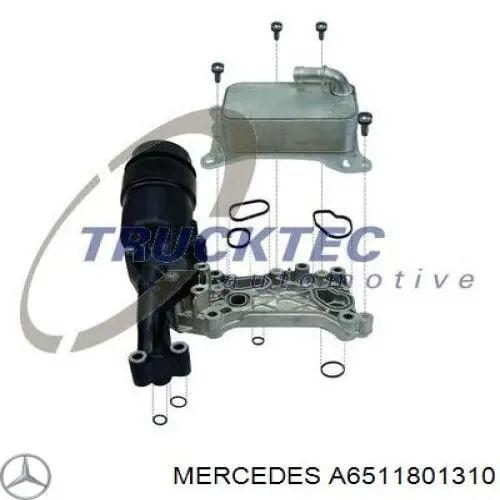 Portafiltro de aceite Mercedes A6511801310