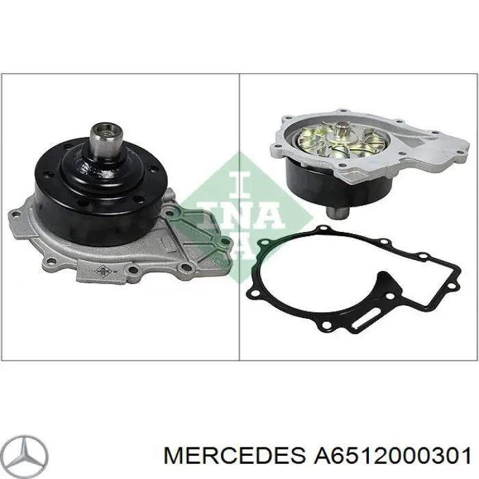 Bombeadora de agua Mercedes A6512000301 precio, desde 70,21 EUR