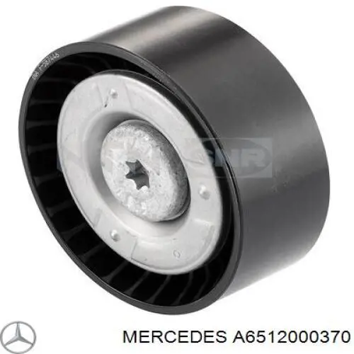 Polea inversión / guía, correa poli V A6512000370 Mercedes