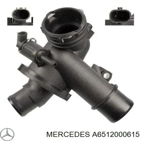 A6512000615 Mercedes termostato, refrigerante