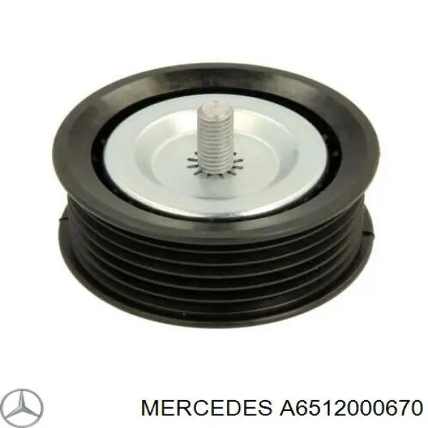 A6512000670 Mercedes polea inversión / guía, correa poli v