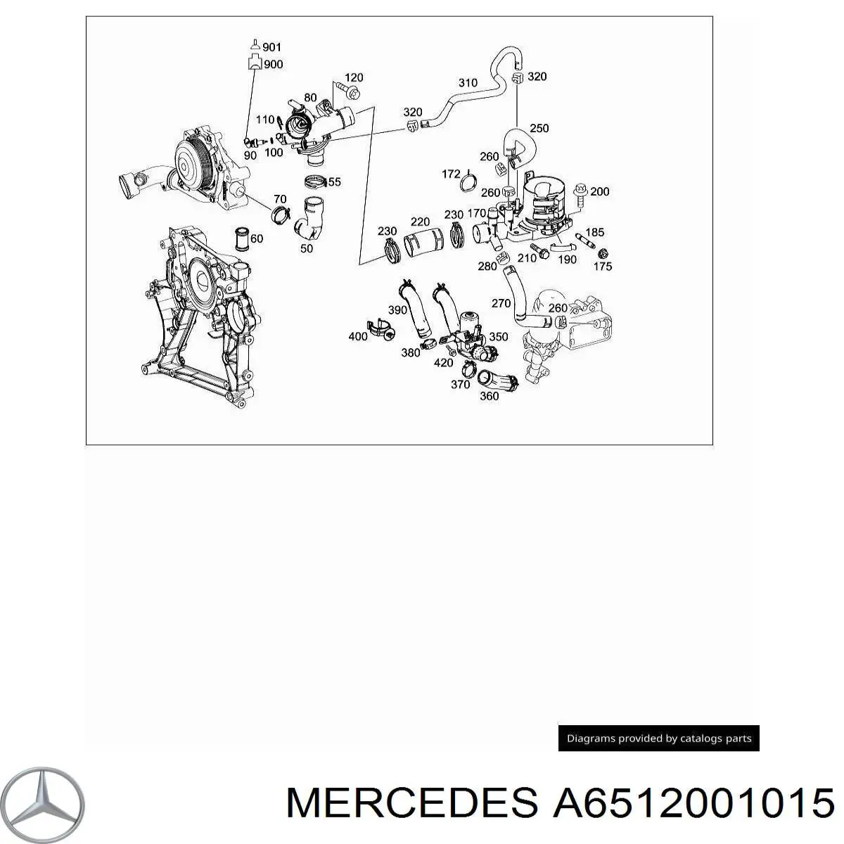 Comprar A6512001600 Mercedes Caja de termostato