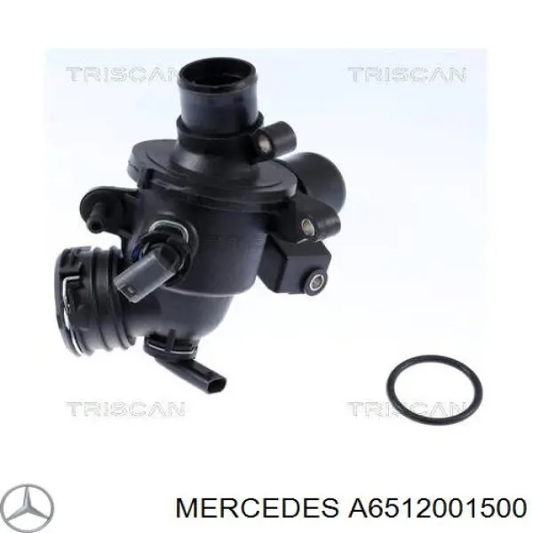 A6512001500 Mercedes termostato, refrigerante