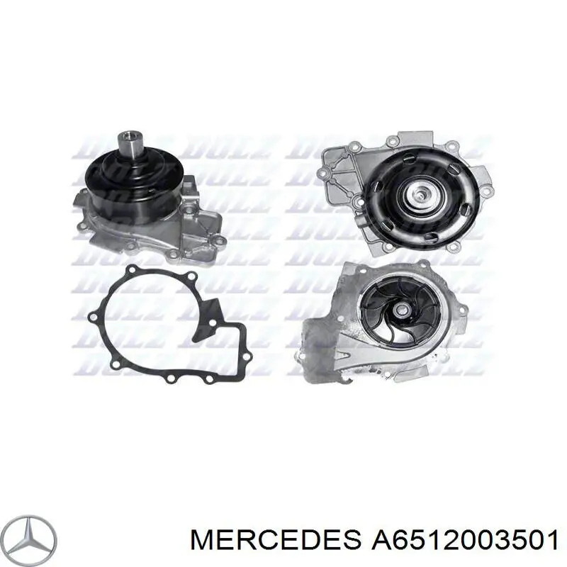 Comprar A6512003501 Mercedes Bomba de agua para motor