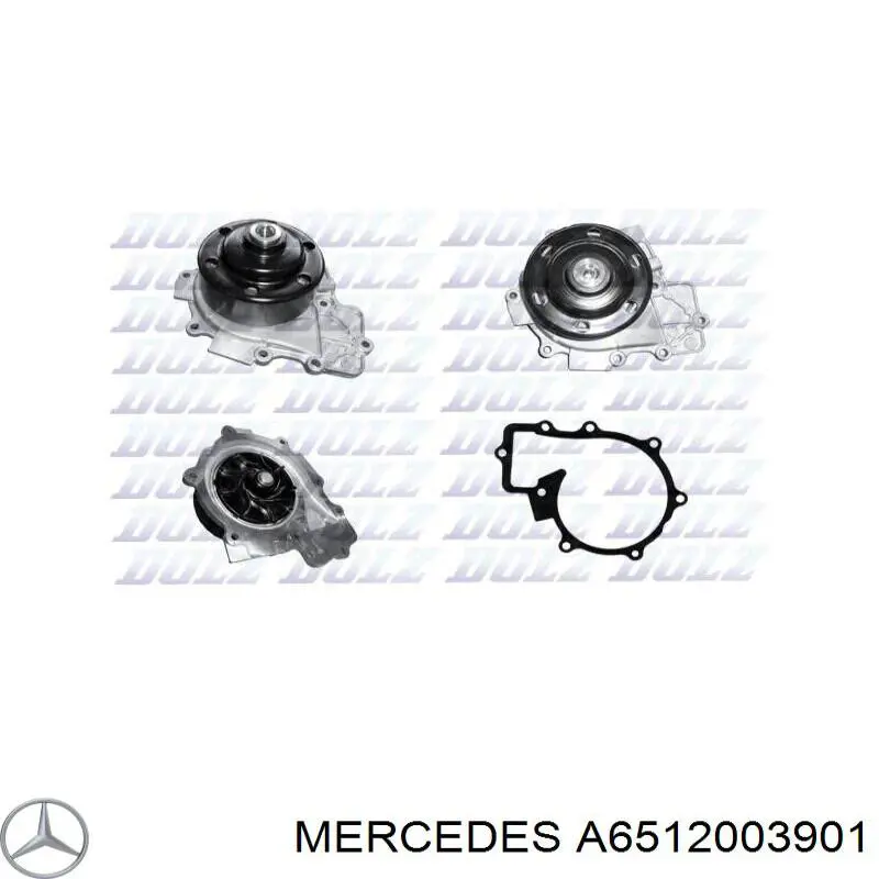 A6512003901 Mercedes bomba de agua