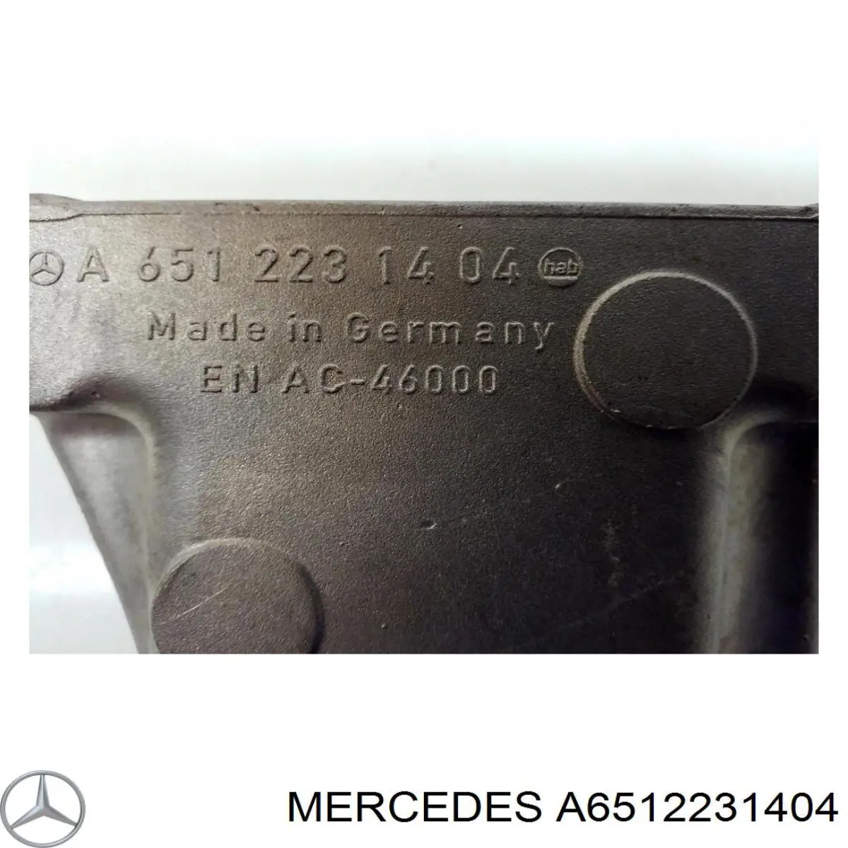 A6512231404 Mercedes Soporte derecho del motor