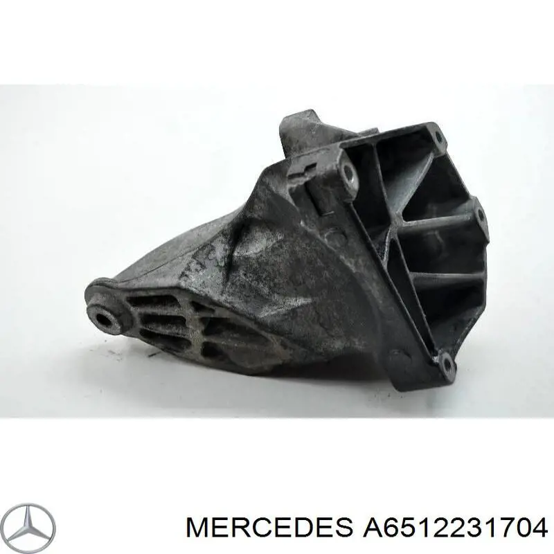 Soporte del soporte izquierdo del motor Mercedes A6512231704