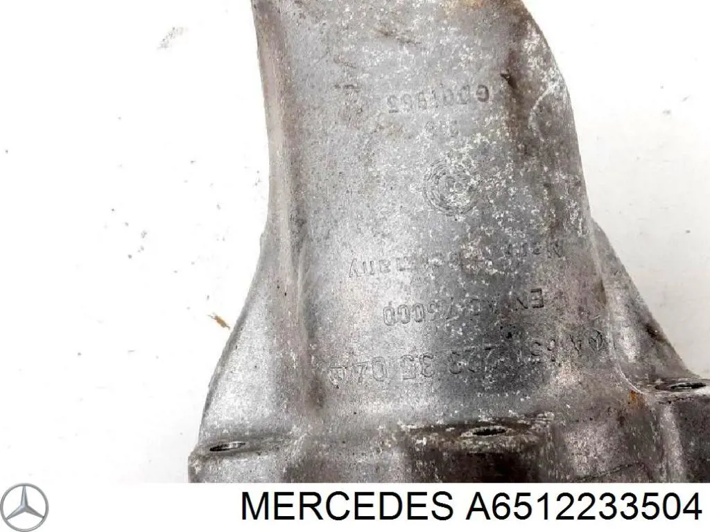 Soporte derecho del motor A6512233504 Mercedes