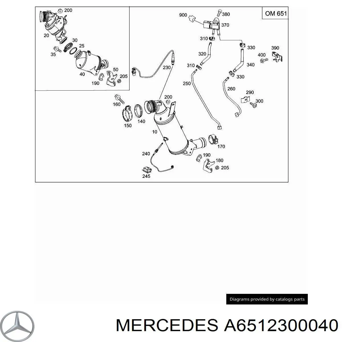 Mercedes A6512300040 precio, desde 3,21 EUR