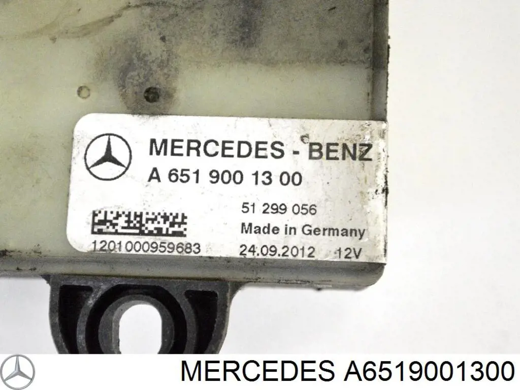 A6519001300 Mercedes relé de bujía de precalentamiento