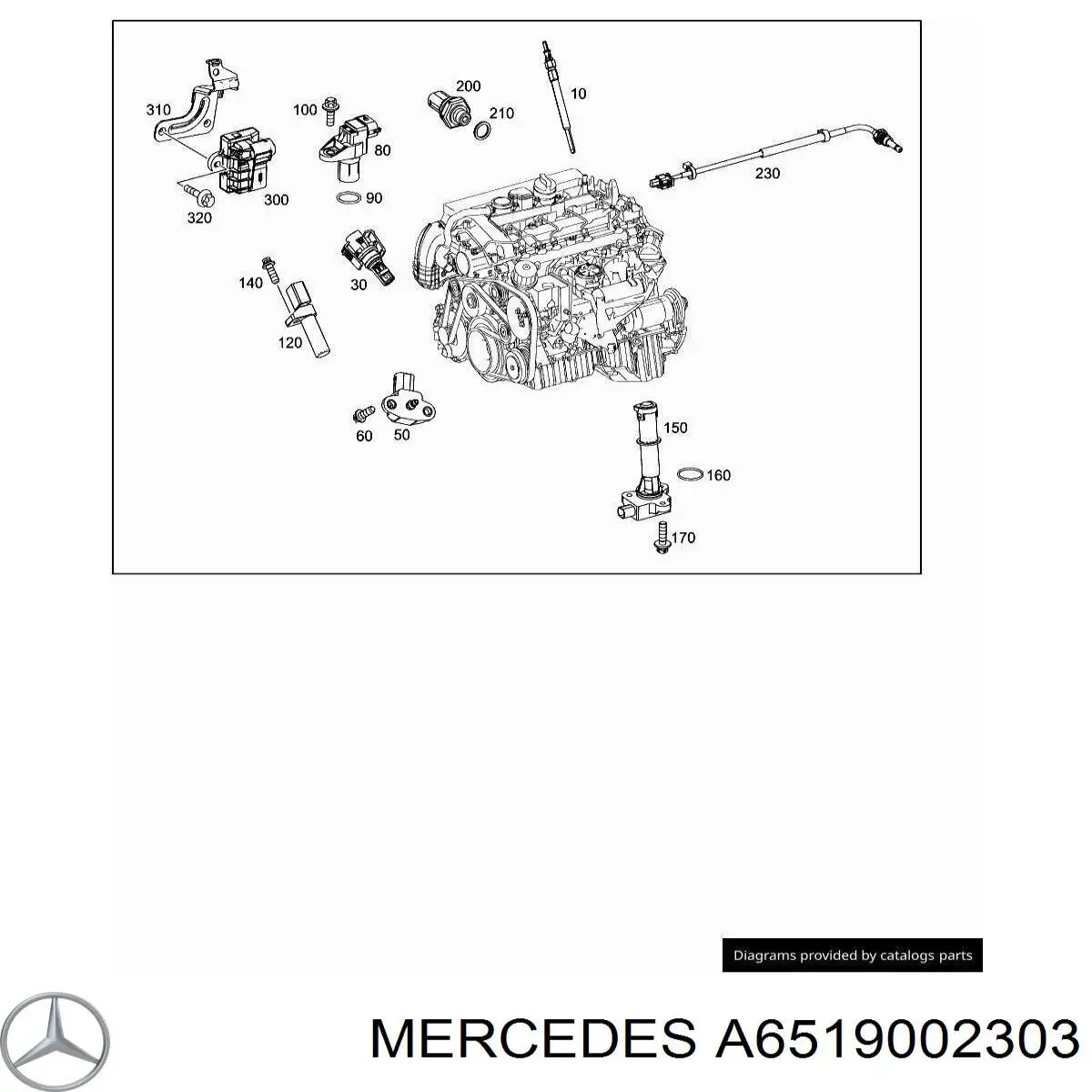 A6519002303 Mercedes relé de bujía de precalentamiento