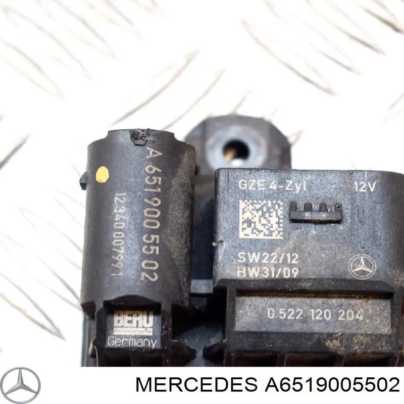 Relé de precalentamiento Mercedes A6519005502