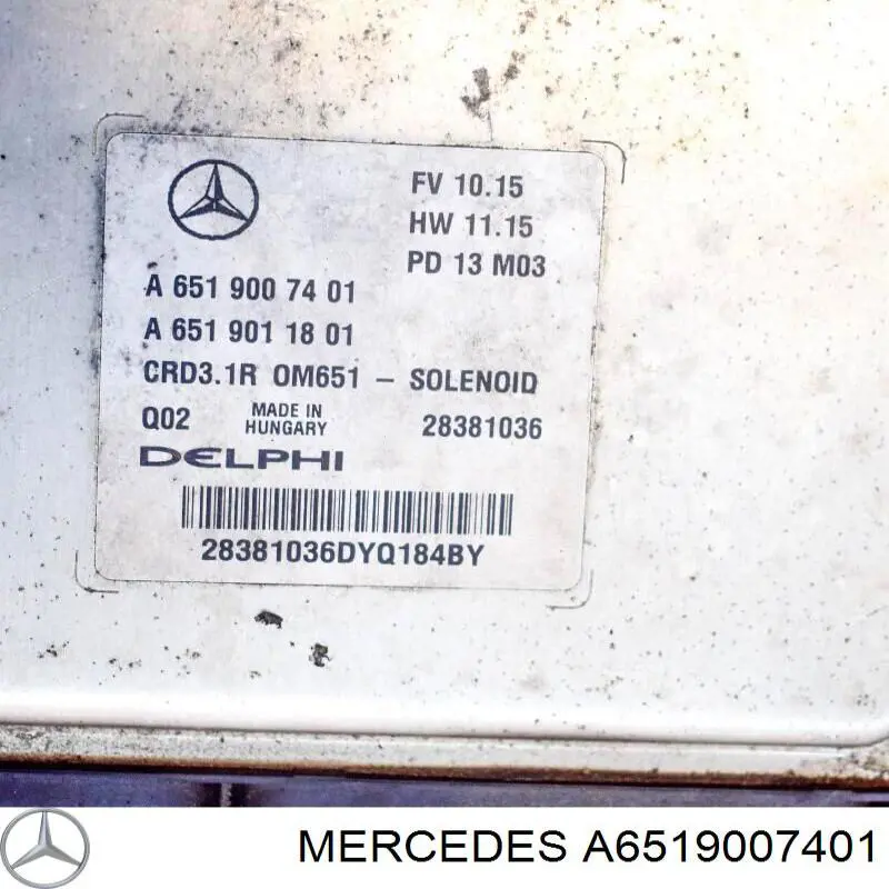 Unidad de control del motor  Mercedes A6519007401 precio, desde 272,98 EUR