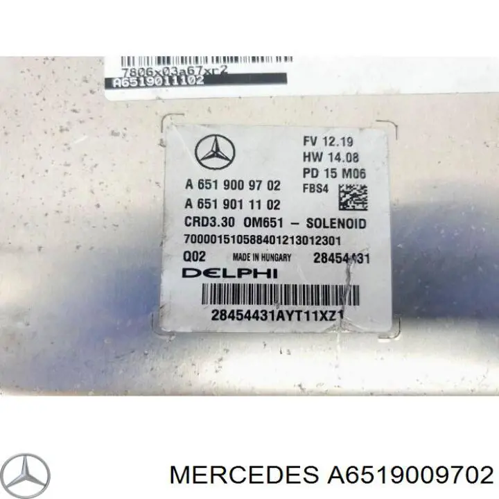 A6519009702 Mercedes Centralina Del Motor