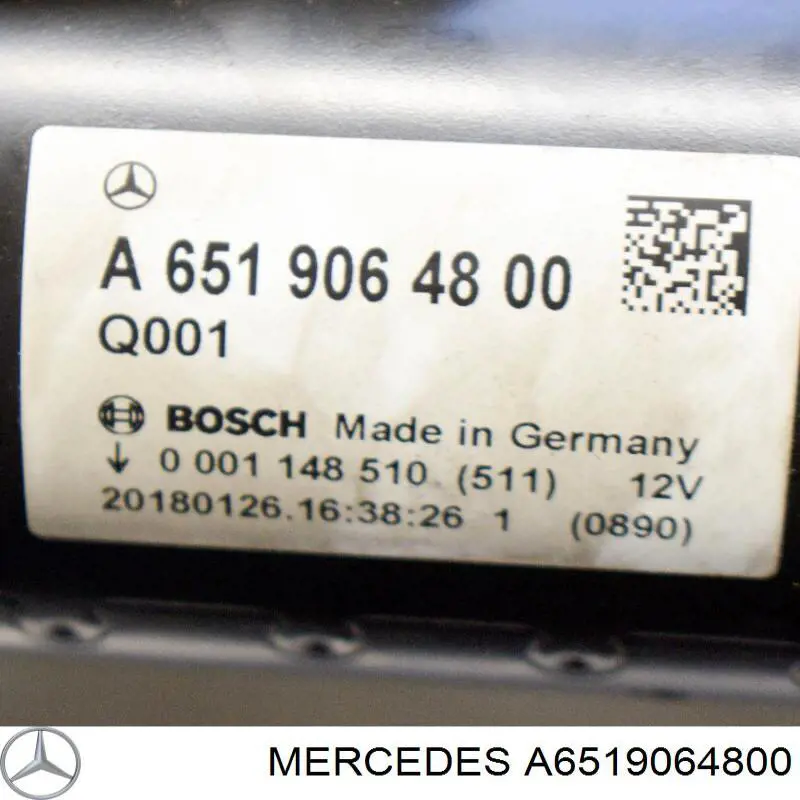 Burro de arranque  Mercedes A6519064800 precio, desde 90,02 EUR
