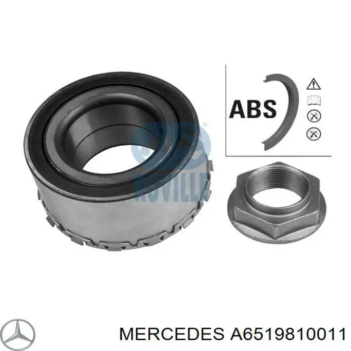 A6519810011 Mercedes Eje de equilibrado