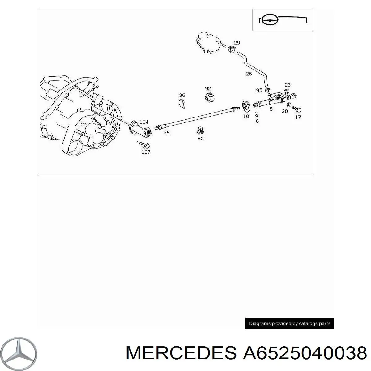 Mercedes A6525040038 precio, desde 3,73 EUR