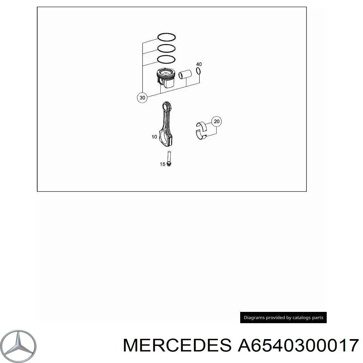 Pistón para cilindro Mercedes A6540302900 precio, desde 121,97 EUR