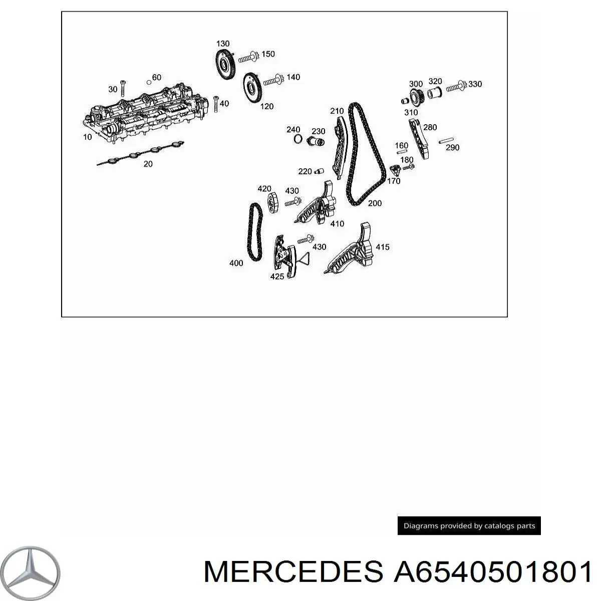 A6540501801 Mercedes Tensor inferior de la cadena de distribución