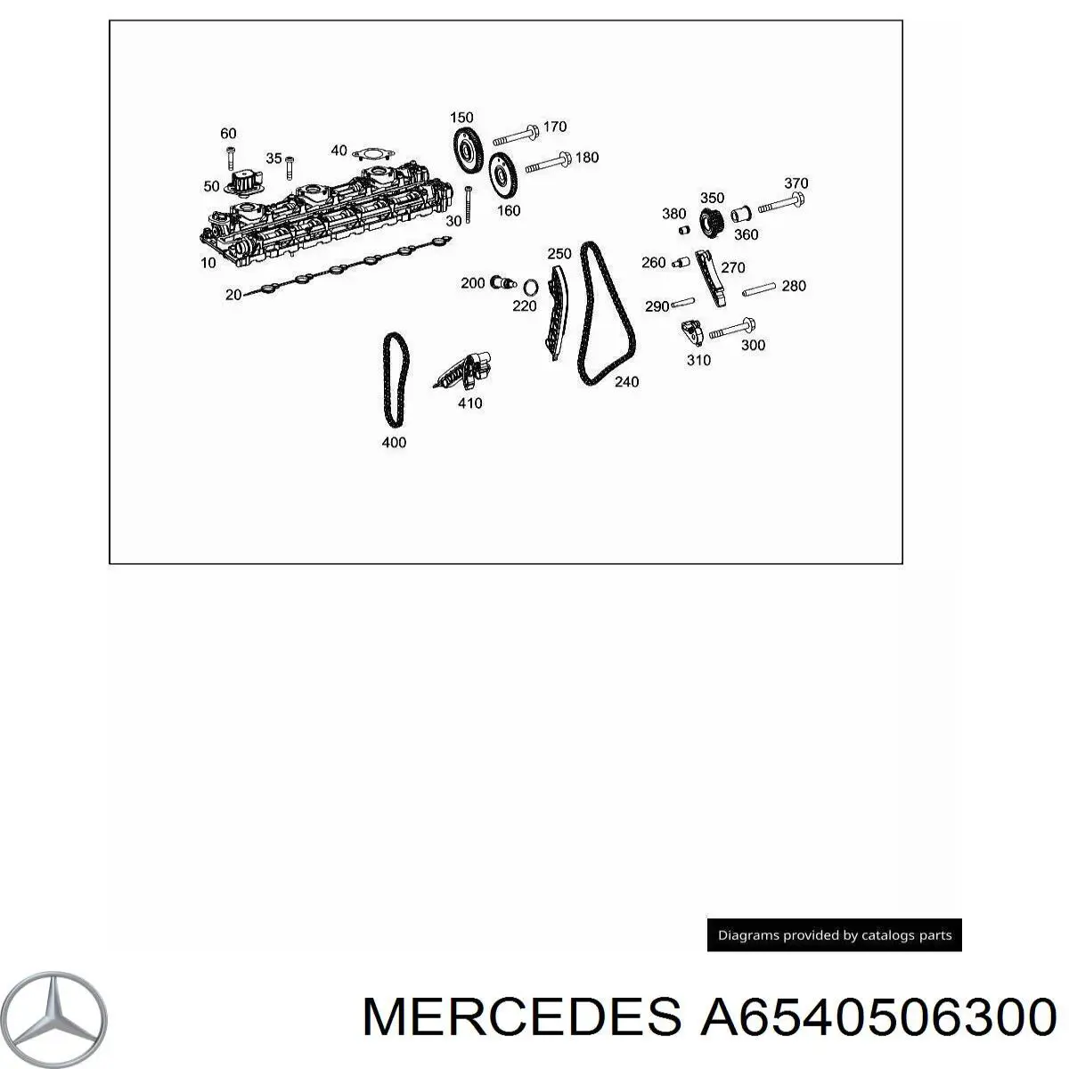 Guía derecha de cadena de distribución Mercedes A6540506300 precio, desde 16,53 EUR