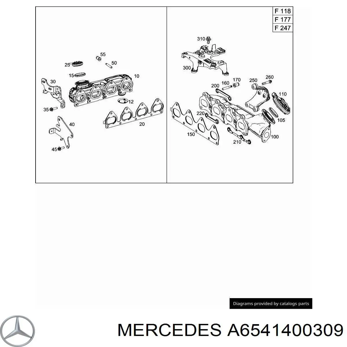 Comprar A6541400309 Mercedes Colector de escape