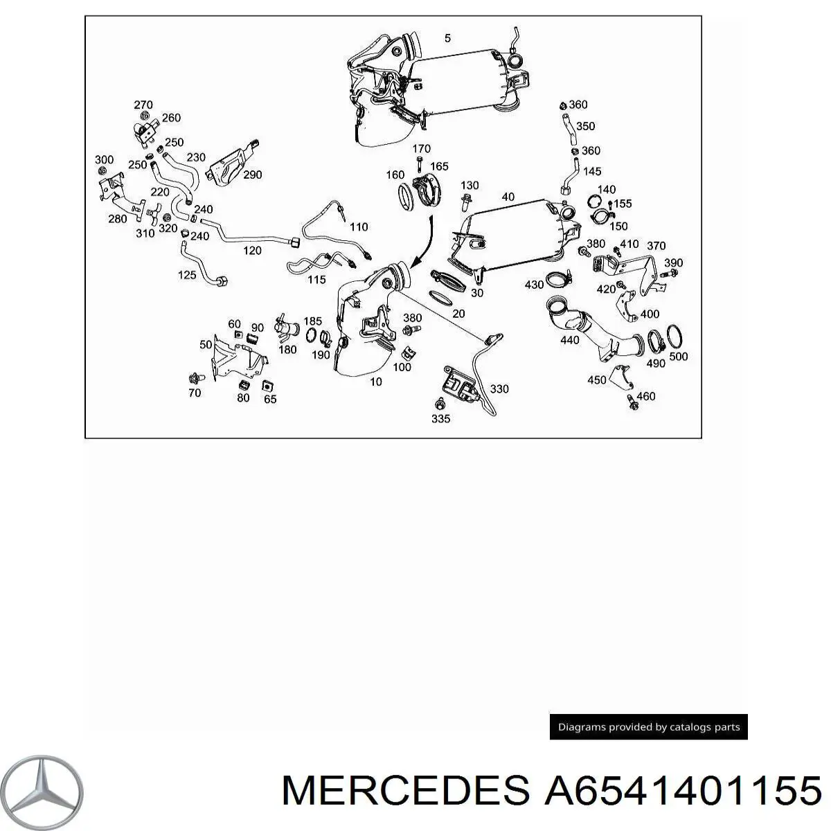  Mercedes A6541401155 precio, desde 34,26 EUR