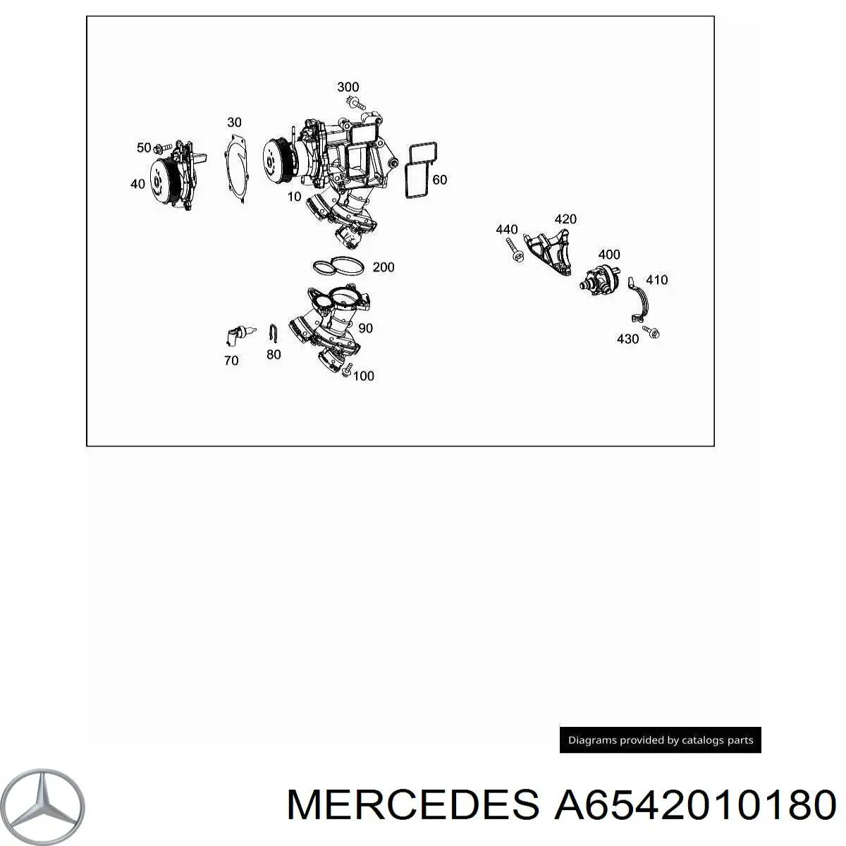 Junta, bomba de agua para Mercedes ML/GLE (W167)