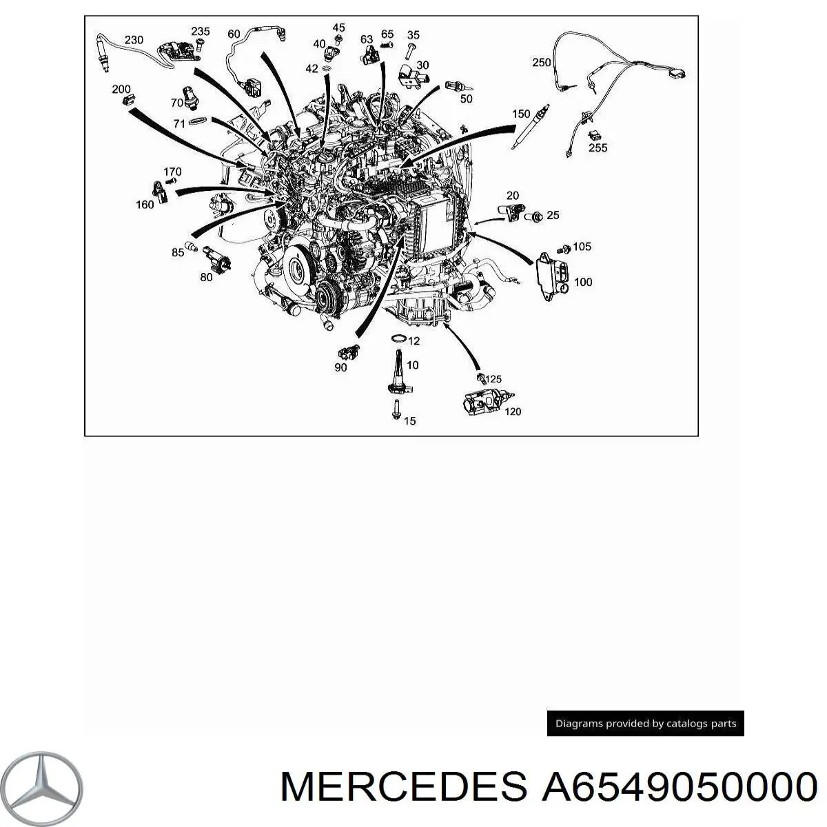 Comprar A6549052400 Mercedes Sensor de posición del árbol de levas